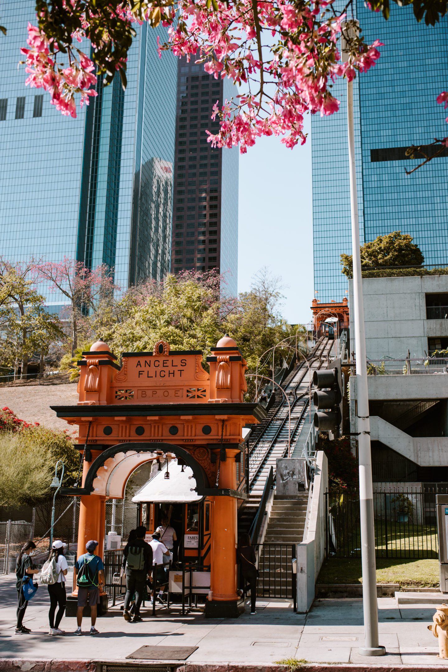 Angels Flight Funicular, itinerary for Los Angeles